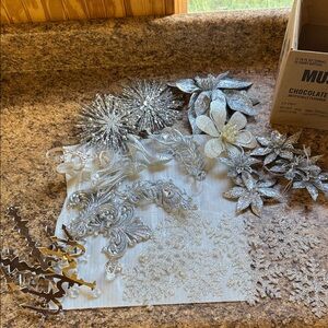 Not Rated Silver Holiday Ornament Set